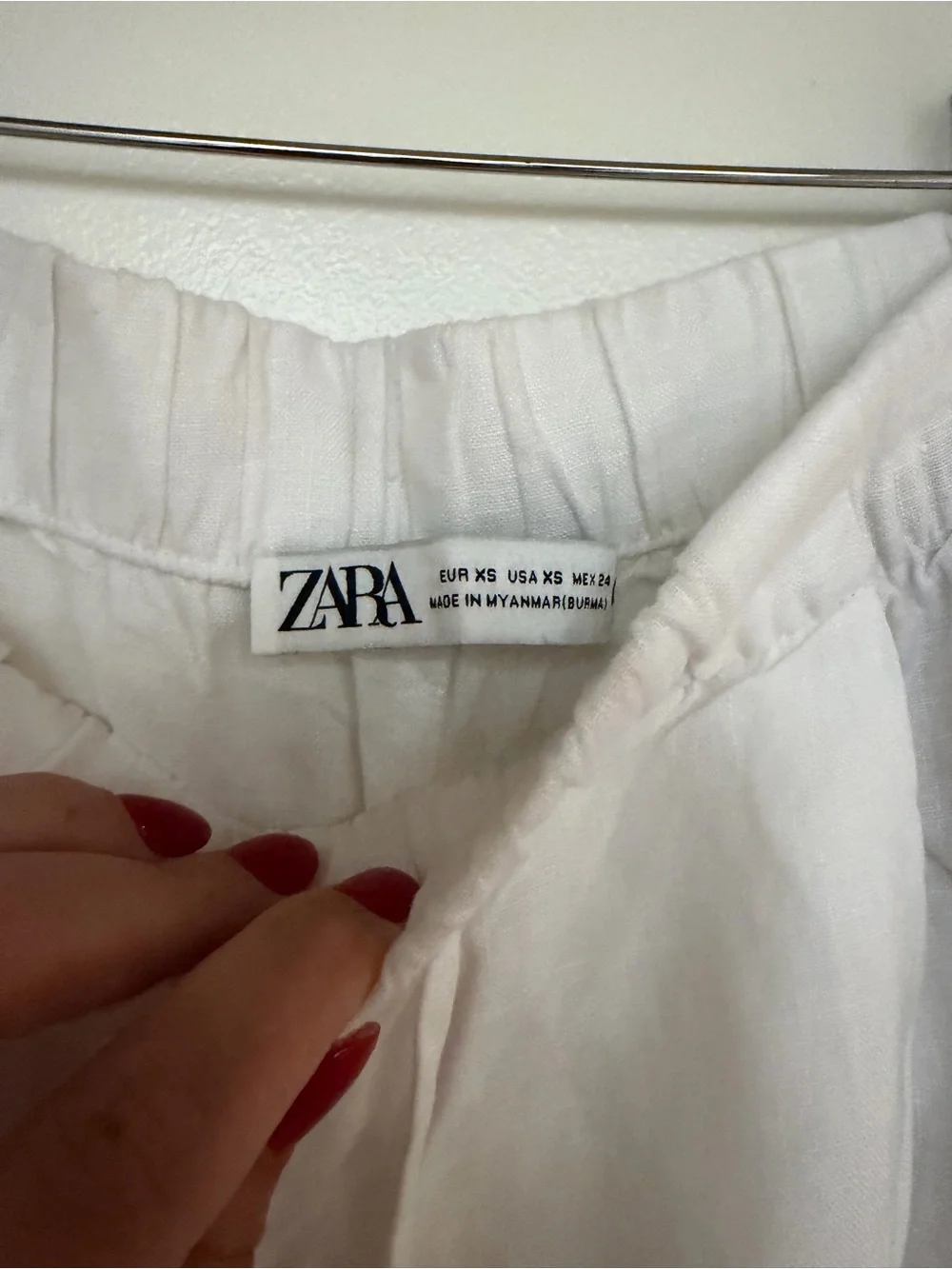 Zara LINEN PALAZZO PANTS